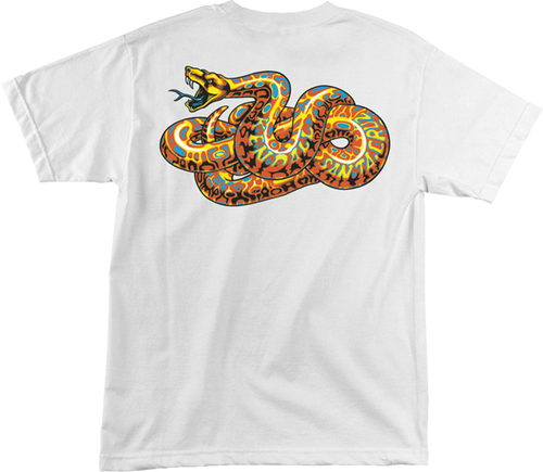 SANTA CRUZ KENDALL SNAKE SS TSHIRT SMALL WHITE