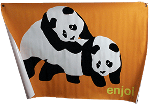 ENJOI PIGGYBACK PANDA BANNER