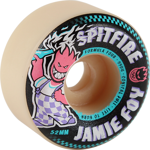 SPITFIRE FOY F4 CONICAL FULL 99a 52mm NATURAL WHEELS SET