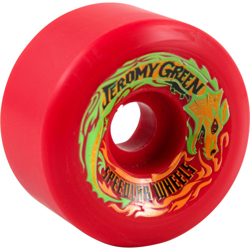 Speed Lab Green Pro Wheels Red 59mm/99a