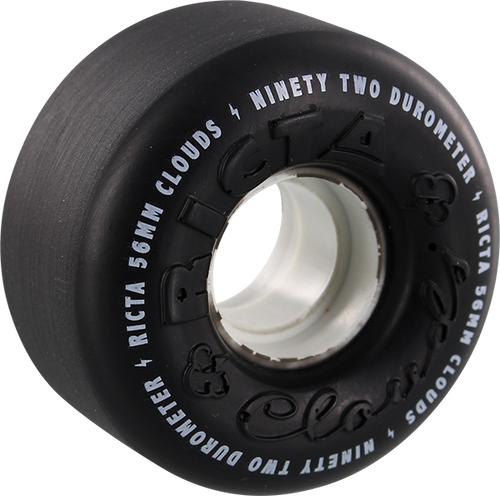 RICTA CLOUDS BLK/WHT 56mm 92a WHEELS SET