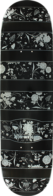 REAL WRIGHT FLORAL DECK-8.06 BLK/WHT lp-mellow