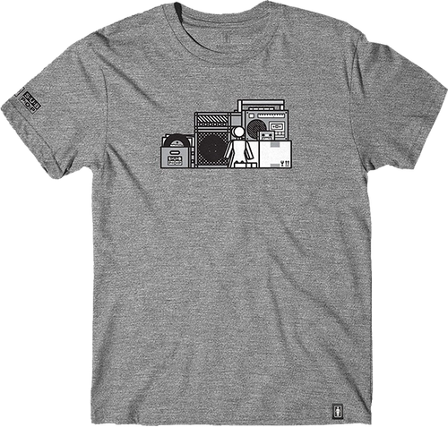 GIRL X SUB POP SHELF TRIBLEND SS LARGE  HEATHER GREY