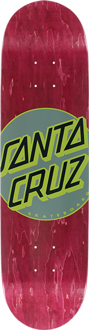 SANTA CRUZ CLASSIC DOT TAPER TIP DECK-8.0 RED/YEL/GREY