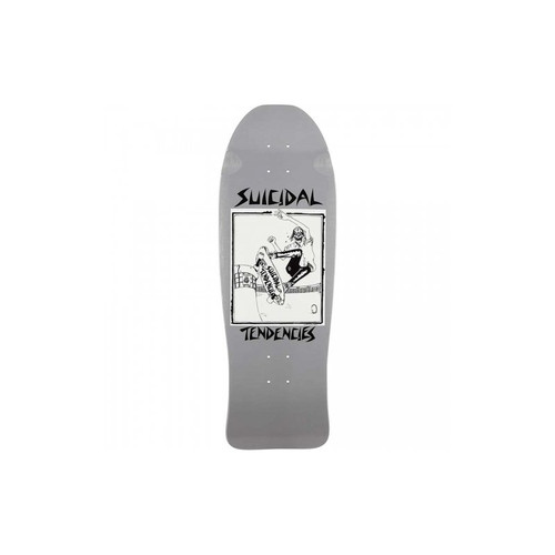 Suicidal Pool Skater Reissue Skate Deck Grey 10x30.2