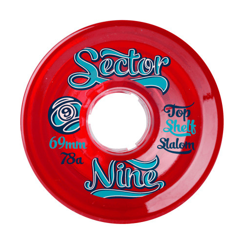 Sector 9 Top Shelf Wheels (off set) Red 69mm 78a