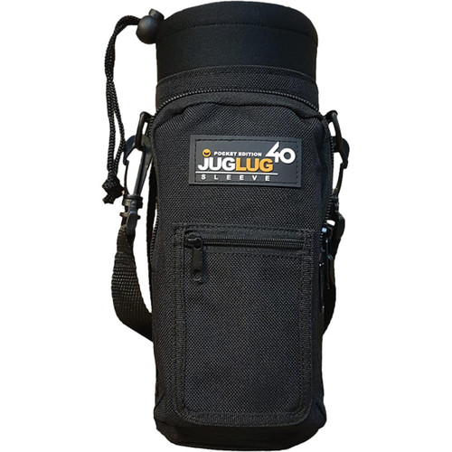 JugLug Sleeve W/Pocket Black 40oz