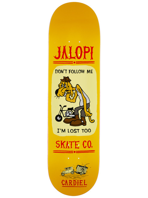 Anti Hero Cardiel Jalopi Skate Deck Yellow 8.4