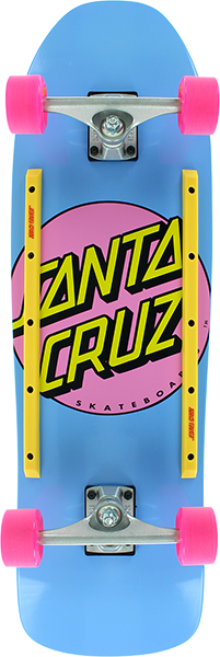 SANTA CRUZ OTHER DOT 80's CRUISER SKATEBOARD COMPLETE-9.35x31.7 BLUE