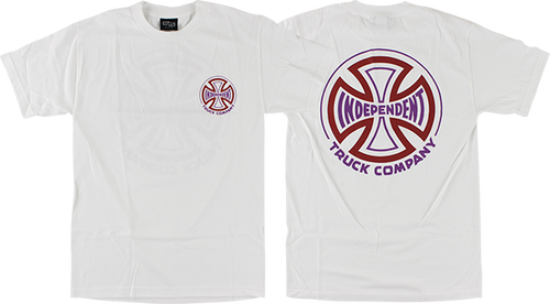 INDEPENDENT TWO TONE SS TSHIRT SMALL WHITE