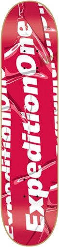 EXPEDITION LOGO TYPE SKATEBOARD DECK -8.25 RED