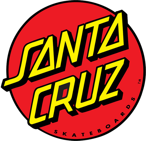 SANTA CRUZ CLASSIC DOT 3"x3" DECAL STICKER (2 pack)