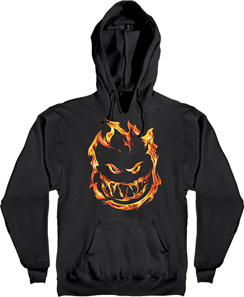 SPITFIRE 451 HOODED SWEATSHIRT XLARGE BLK/ORG