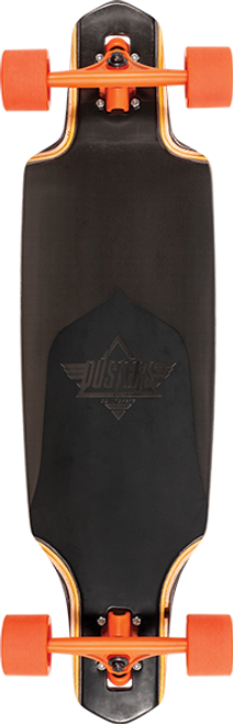 DUSTERS CHANNEL PRISM SKATEBOARD COMPLETE-9.12x34 BLACK/ORG