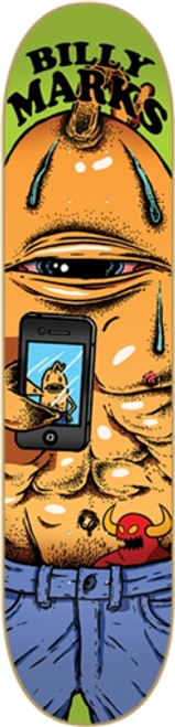 TOY MACHINE MARKS SELFIE Skateboard Deck-7.87