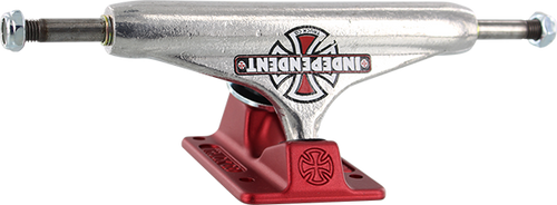 INDEPENDENT STD 129mm FORGED-HOLLOW VINTAGE CROSS SIL/RED TRUCKS SET