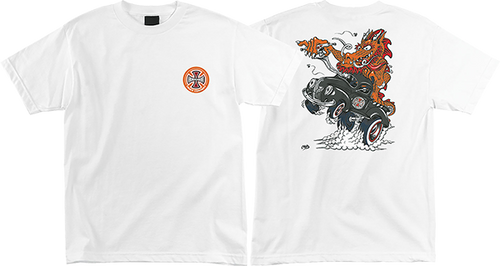INDEPENDENT CAB DRAGSTER SS TSHIRT MEDIUM WHITE