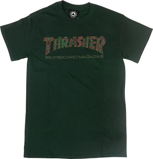 Thrasher Davis SS TShirt Forest Green