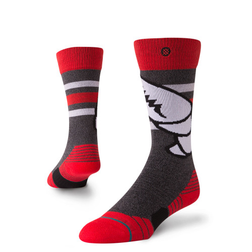 Stance Crab Grab Snow Socks Mens Red M (6-8.5)