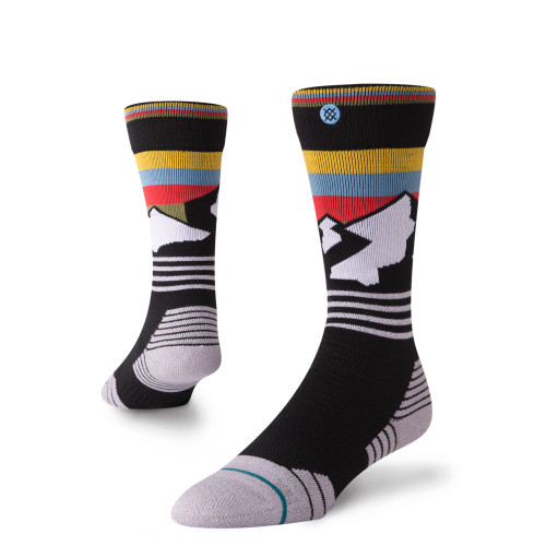 Stance Wind Range Boys Snow Socks Black L (2-5.5)