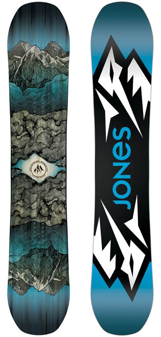Jones Mountain Twin Snowboard Blue 155w