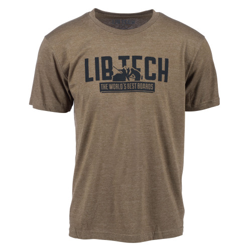 Lib Tech Kraftsmen SS Tshirt Heather Brown