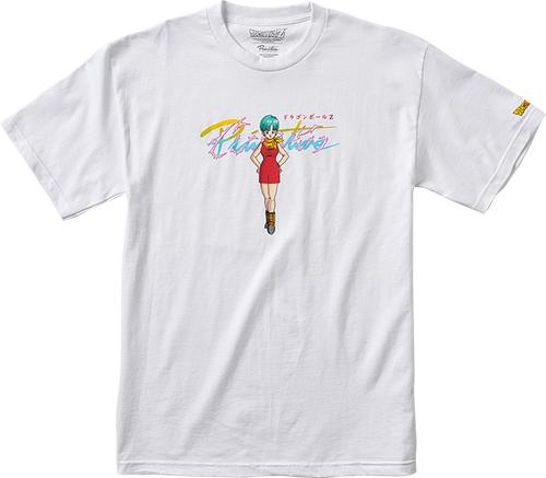PRIMITIVE DBZ NUEVO BULMA SS TSHIRT LARGE  WHITE
