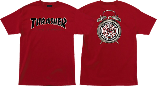 INDEPENDENT THRASHER TTG SS TSHIRT MEDIUM CARDINAL RED