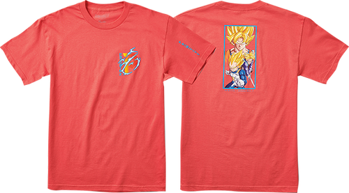 PRIMITIVE DBZ DIRTY P SS TSHIRT LARGE  CORAL