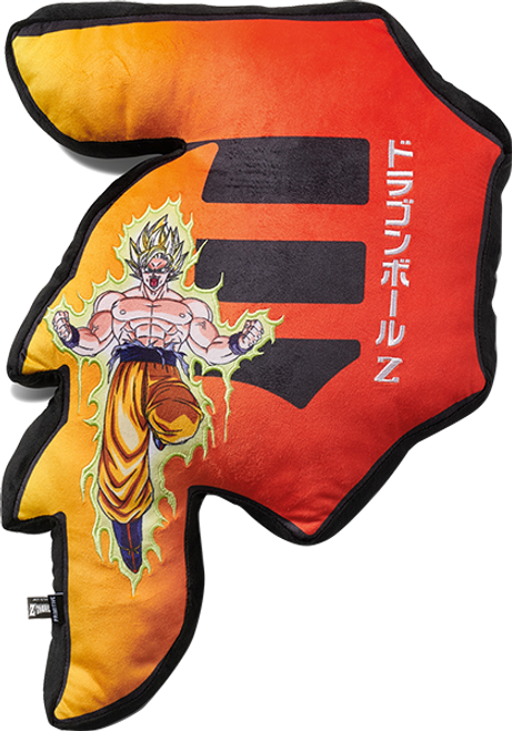 PRIMITIVE DBZ GOKU DIRTY P PILLOW BLACK