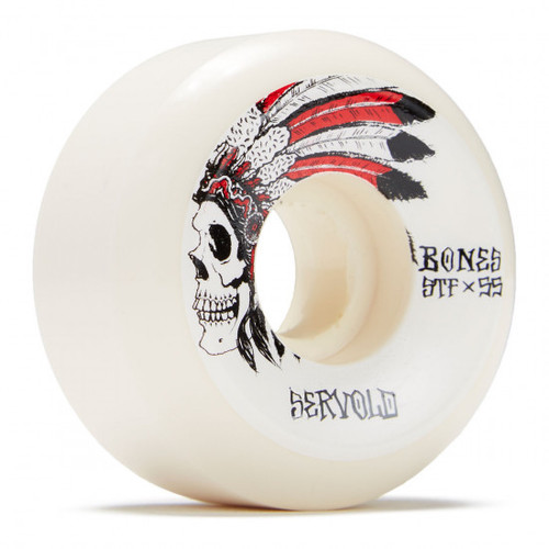 Bones Servold Spirit STF v5 Wheels Set White 55mm