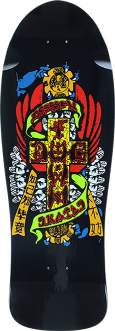 DOGTOWN DRESSEN REISSUE SKATE DECK-10x30.75 GLOSS BLACK