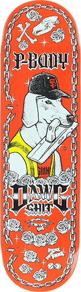 ANTI HERO PEABODY DAWG II SKATEBOARD DECK-8.5 ORG