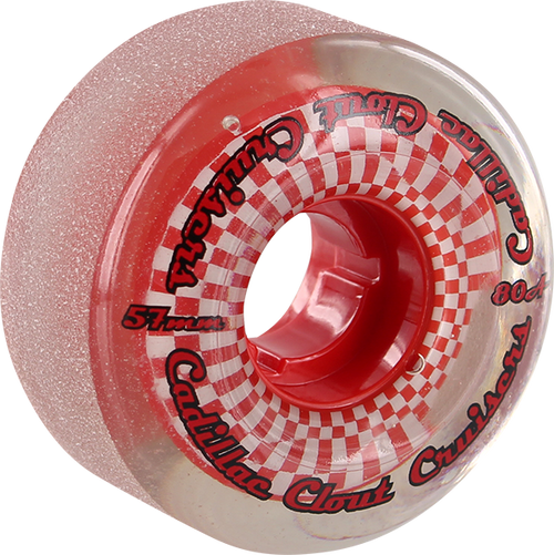 CADILLAC CLOUT CRUISERS 57mm 80a SMOKE/RED WHEELS SET