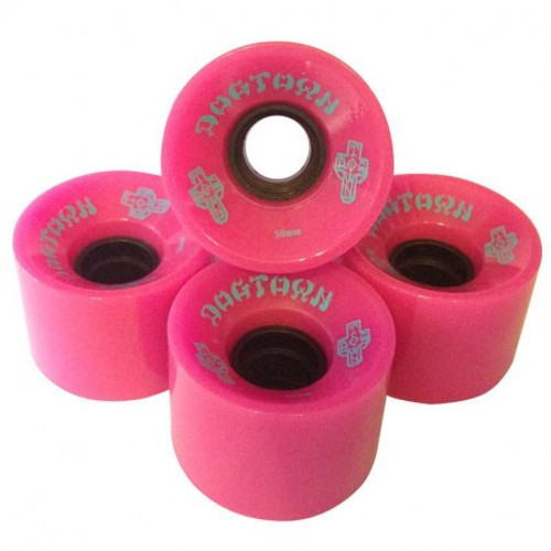 Dogtown Mini Crusier Wheel Set Pink 59mm/84a