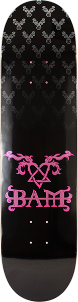 ELEMENT BAM HEARTAGRAM SKATEBOARD DECK-8.0 BLACK