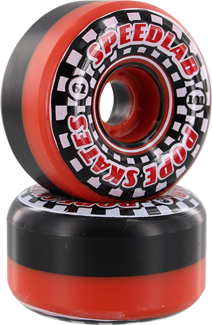 SPEEDLAB SPEEDSTERS 62mm 101a RED/BLK WHEELS SET