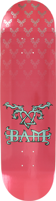 ELEMENT BAM HEARTAGRAM SKATE DECK-8.2 PINK