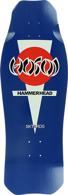 HOSOI HAMMERHEAD OG SKATE DECK-10.5x31 BLU/RED/WHT