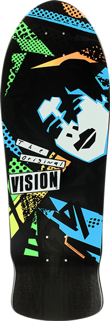 VISION ORIGINAL MG SKATE DECK-10x30 BLK/BLUE