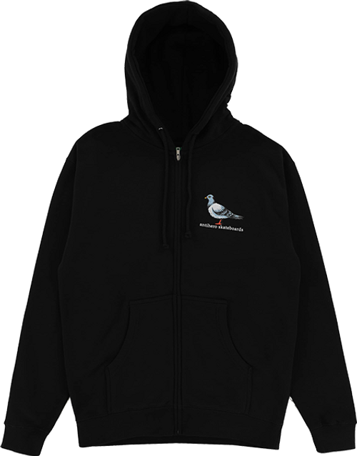 ANTI HERO LIL PIGEON ZIP HOODIE SWEATSHIRT SMALL BLK/MULTI/COLOR