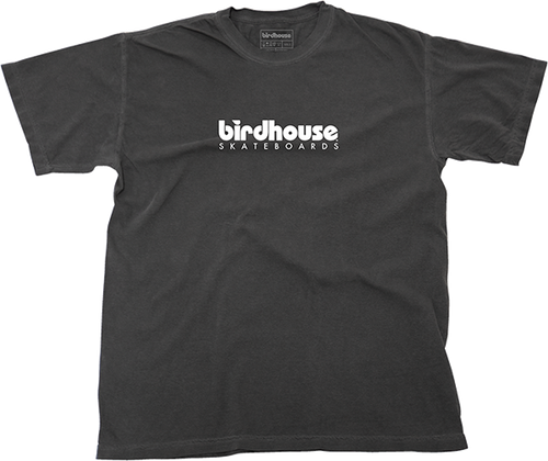 BIRDHOUSE LOGO SS TSHIRT SMALL CHARCOAL