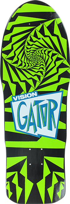 VISION GATOR II SKATE DECK-10.25 BLK/GRN