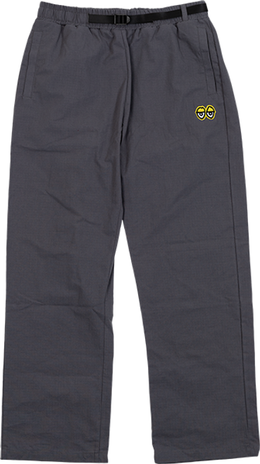 KROOKED EYES RIPSTOP PANT LARGE  CHARCOAL/YEL