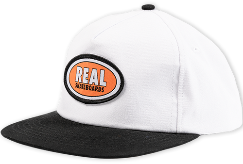 REAL OVAL HAT ADJ-WHT/BLK/RED