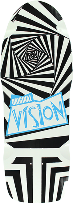 VISION THE ORIGINAL VISION SKATE DECK-10x30 WHT/BLK