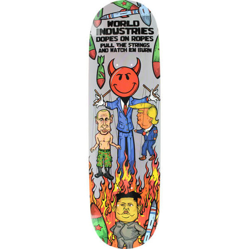 World Industries Puppet Skate Deck Grey 8.5