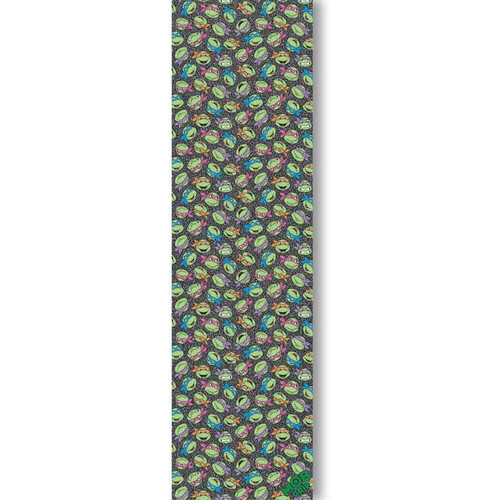 MOB X TMNT Half Shell Heroes Grip Tape Black Green 9x33