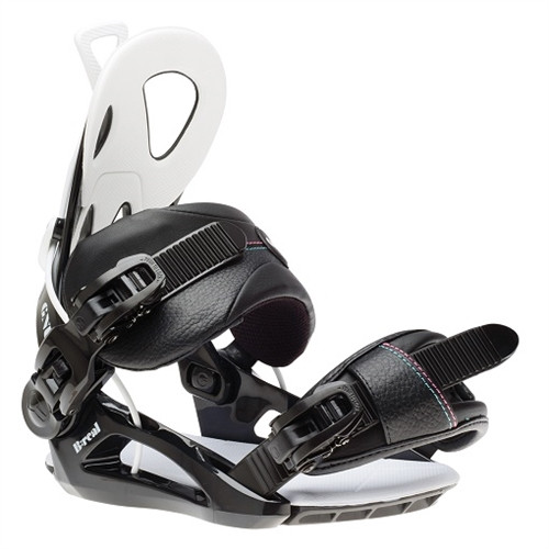 GNU 16 B-Real Snowboard Bindings Womens Black M/L