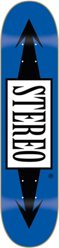 STEREO ARROWS STANDARD SKATEBOARD DECK-7.75 BLUE